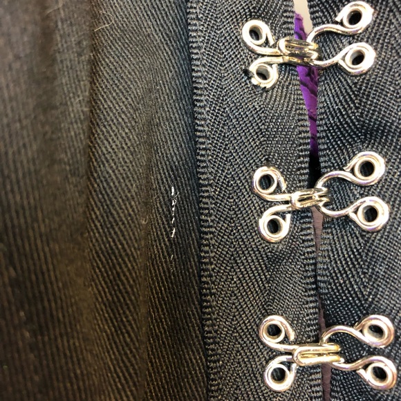 SOLD Tripp NYC Black & Purple Halter Corset - Picture 3 of 8